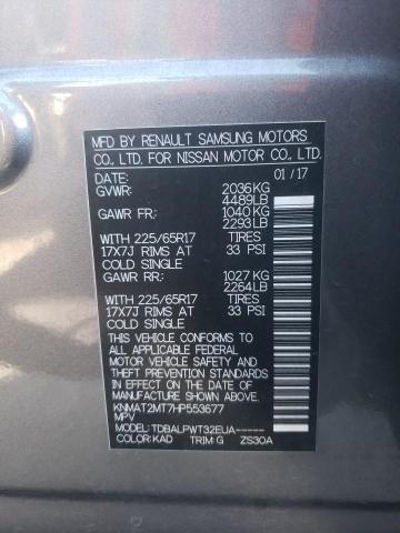 Photo 10 from auction – 2017 NISSAN ROGUE S with VIN KNMAT2MT7HP553677