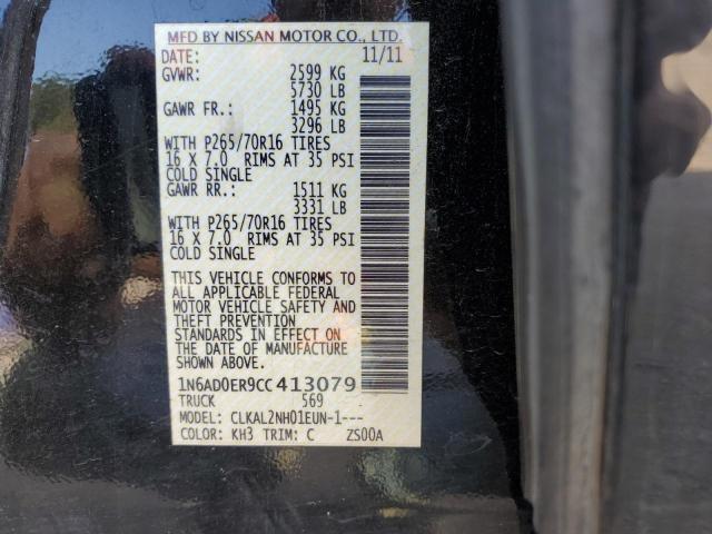 Photo 10 from auction – 2012 NISSAN FRONTIER S with VIN 1N6AD0ER9CC413079