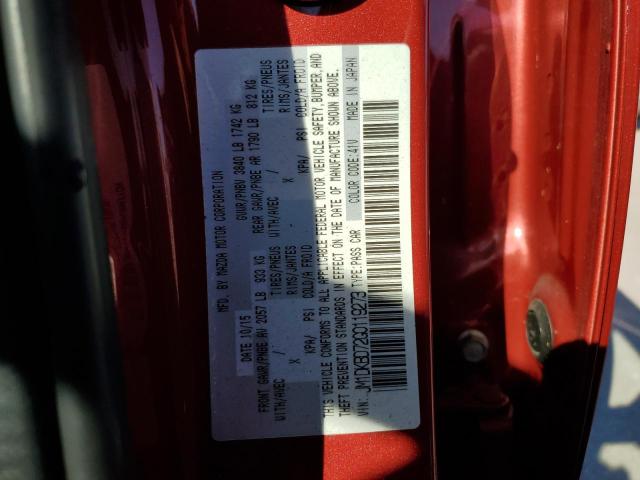 Photo 10 from auction – 2016 MAZDA CX-3 GRAND with VIN JM1DKBD72G0119273