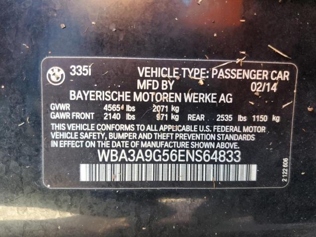 Photo 10 from auction – 2014 BMW 335 I with VIN WBA3A9G56ENS64833