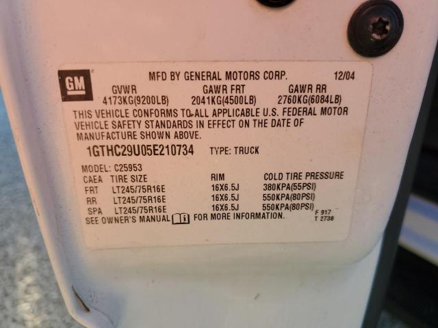Photo 10 from auction – 2005 GMC SIERRA C25 with VIN 1GTHC29U05E210734