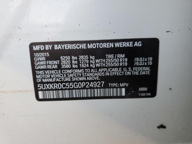 Photo 10 from auction – 2016 BMW X5 XDRIVE3 with VIN 5UXKR0C55G0P24927
