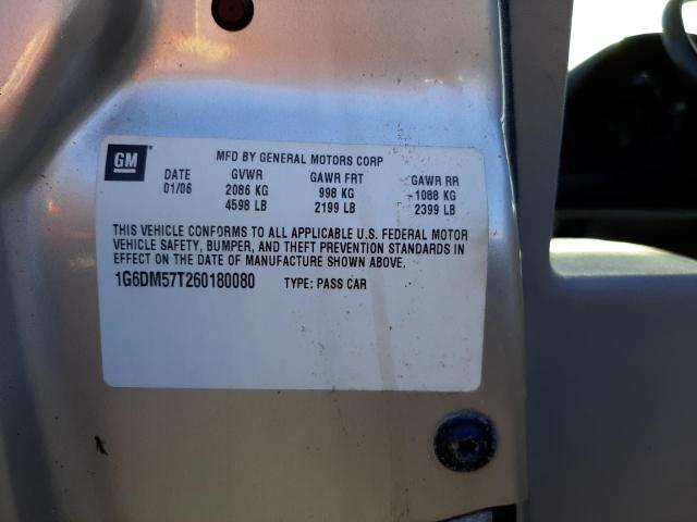 Photo 10 from auction – 2006 CADILLAC CTS with VIN 1G6DM57T260180080