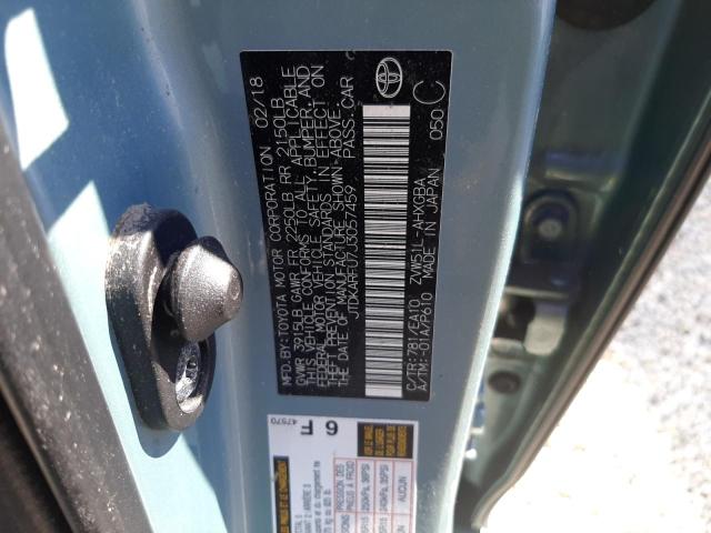Photo 10 from auction – 2018 TOYOTA PRIUS with VIN JTDKARFU7J3057459