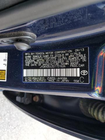 Photo 10 from auction – 2013 TOYOTA PRIUS with VIN JTDKN3DU3D1727626