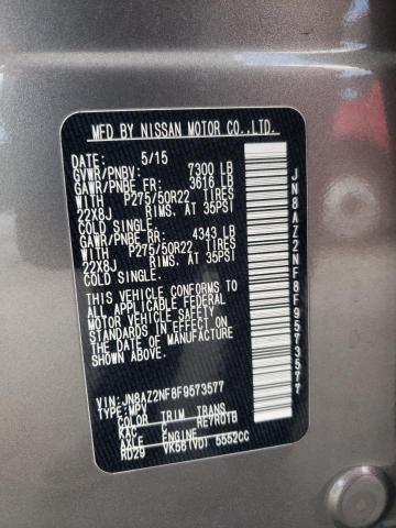 Photo 10 from auction – 2015 INFINITI QX80 with VIN JN8AZ2NF8F9573577