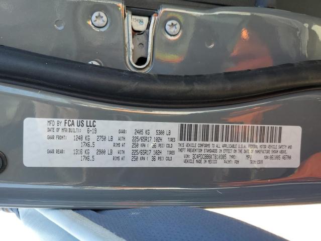 Photo 10 from auction – 2019 DODGE JOURNEY SE with VIN 3C4PDCBB6KT810385