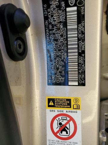 Photo 10 from auction – 2017 LEXUS ES 300H with VIN JTHBW1GG1H2143652