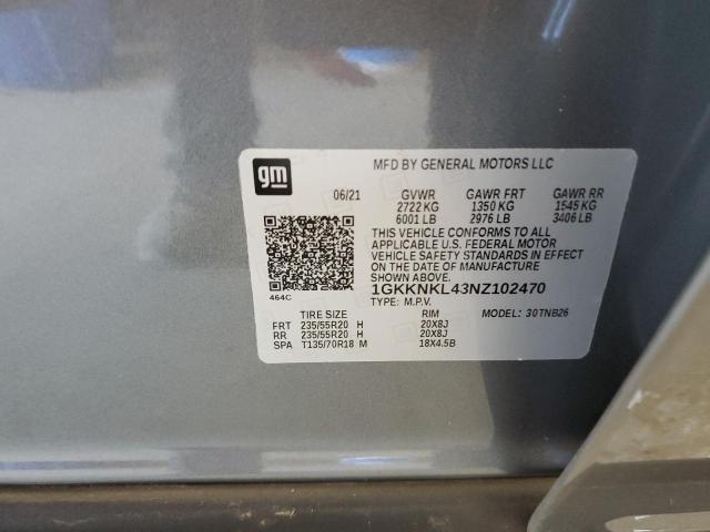 Photo 10 from auction – 2022 GMC ACADIA SLE with VIN 1GKKNKL43NZ102470