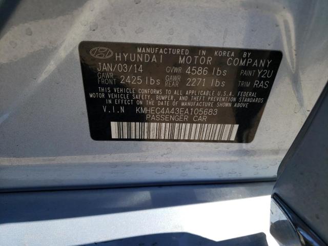 Photo 10 from auction – 2014 HYUNDAI SONATA HYB with VIN KMHEC4A43EA105683