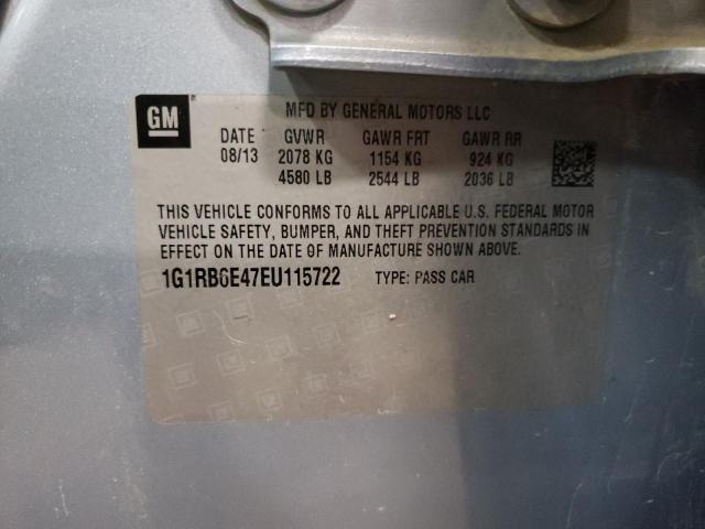 Photo 10 from auction – 2014 CHEVROLET VOLT with VIN 1G1RB6E47EU115722