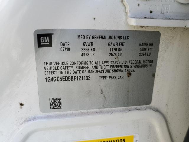 Photo 10 from auction – 2011 BUICK LACROSSE C with VIN 1G4GC5ED5BF121133