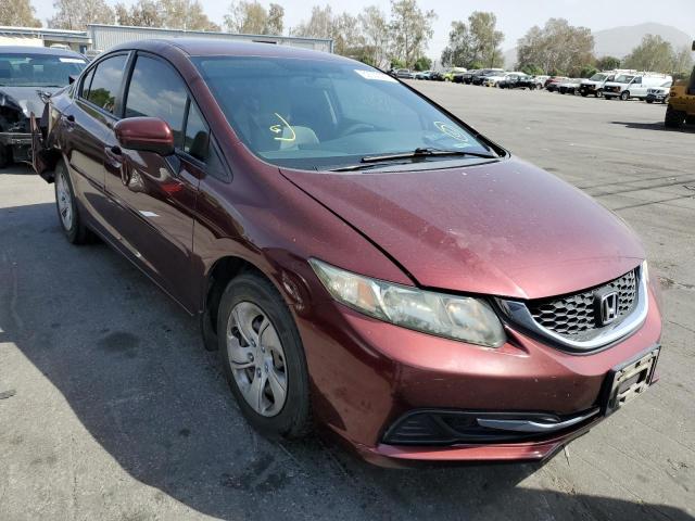 HONDA CIVIC LX 2014 with VIN 19XFB2F57EE213920 - Photo from auction