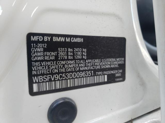 Photo 10 from auction – 2013 BMW M5 with VIN WBSFV9C53DD096351