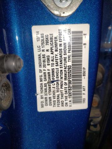 Photo 10 from auction – 2015 HONDA CIVIC LX with VIN 19XFB2F56FE025293