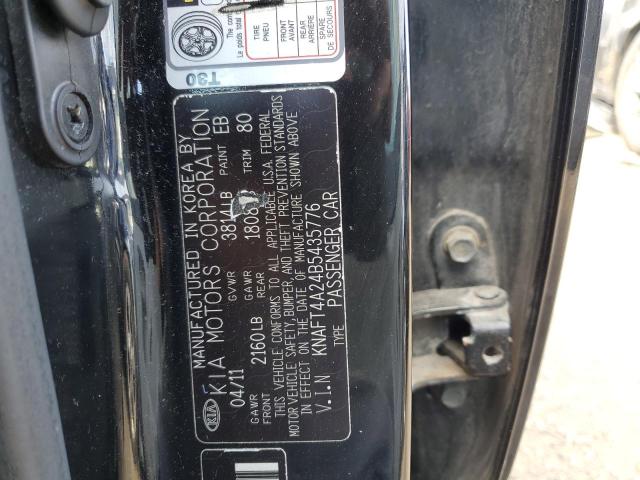 Photo 10 from auction – 2011 KIA FORTE LX with VIN KNAFT4A24B5435776