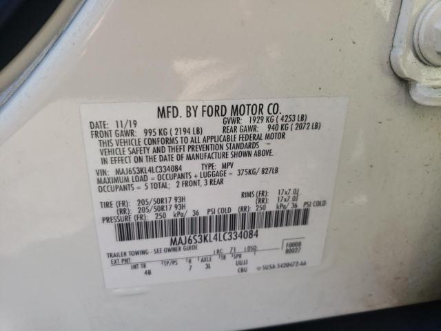 Photo 10 from auction – 2020 FORD ECOSPORT T with VIN MAJ6S3KL4LC334084
