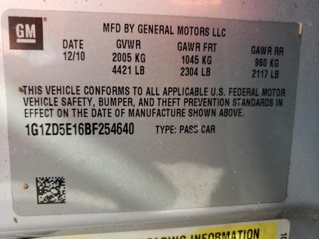 Photo 10 from auction – 2011 CHEVROLET MALIBU 2LT with VIN 1G1ZD5E16BF254640