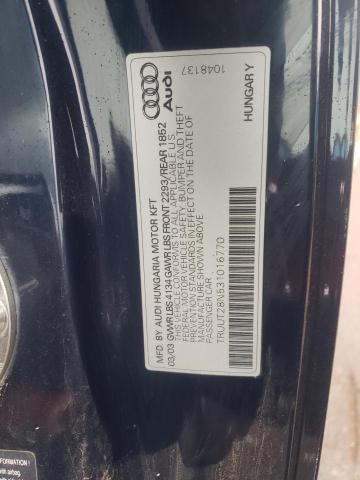 Photo 10 from auction – 2003 AUDI TT QUATTRO with VIN TRUUT28N531016770