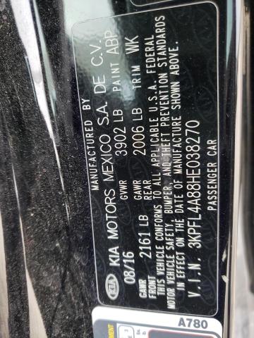 Photo 10 from auction – 2017 KIA FORTE EX with VIN 3KPFL4A88HE038270