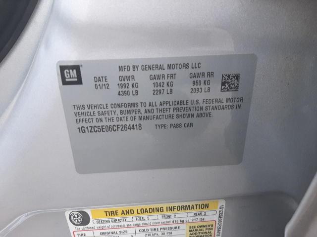 Photo 10 from auction – 2012 CHEVROLET MALIBU 1LT with VIN 1G1ZC5E06CF264418