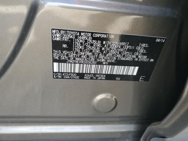 Photo 10 from auction – 2014 TOYOTA RAV4 LE with VIN JTMZFREV9ED036283