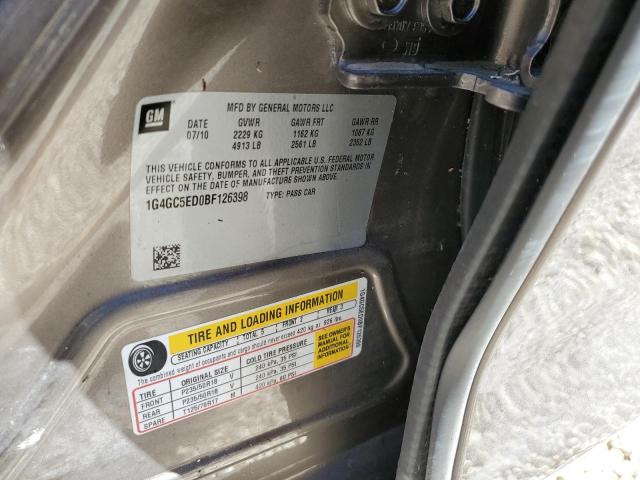 Photo 10 from auction – 2011 BUICK LACROSSE C with VIN 1G4GC5ED0BF126398