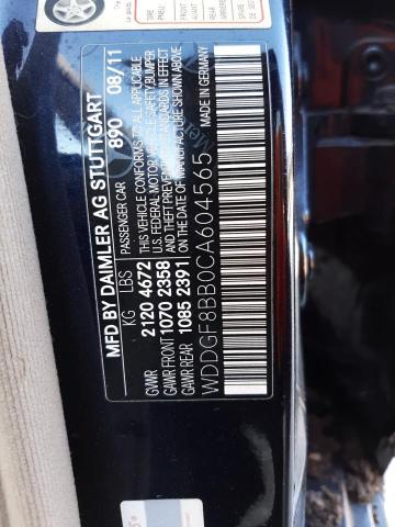 Photo 10 from auction – 2012 MERCEDES-BENZ C 300 4MAT with VIN WDDGF8BB0CA604565