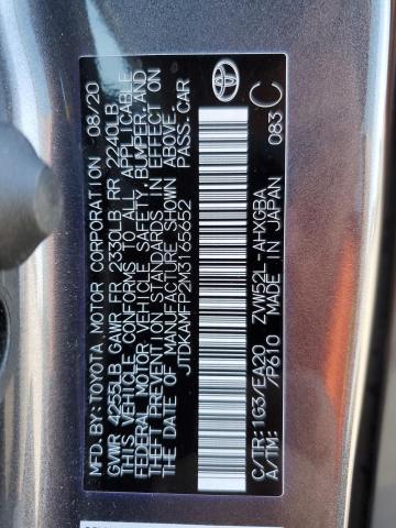 Photo 10 from auction – 2021 TOYOTA PRIUS PRIM with VIN JTDKAMFP2M3165652