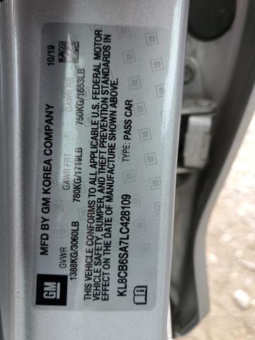 Photo 10 from auction – 2020 CHEVROLET SPARK LS with VIN KL8CB6SA7LC428109