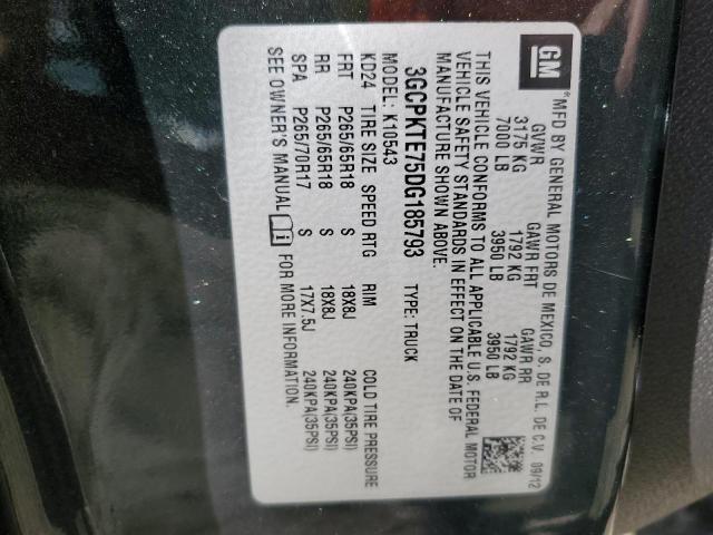 Photo 10 from auction – 2013 CHEVROLET silverado with VIN 3GCPKTE75DG185793