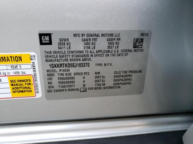 Photo 10 from auction – 2014 GMC ACADIA DEN with VIN 1GKKRTKD5EJ183370