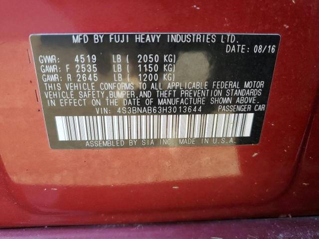 Photo 10 from auction – 2017 SUBARU LEGACY 2.5 with VIN 4S3BNAB63H3013644