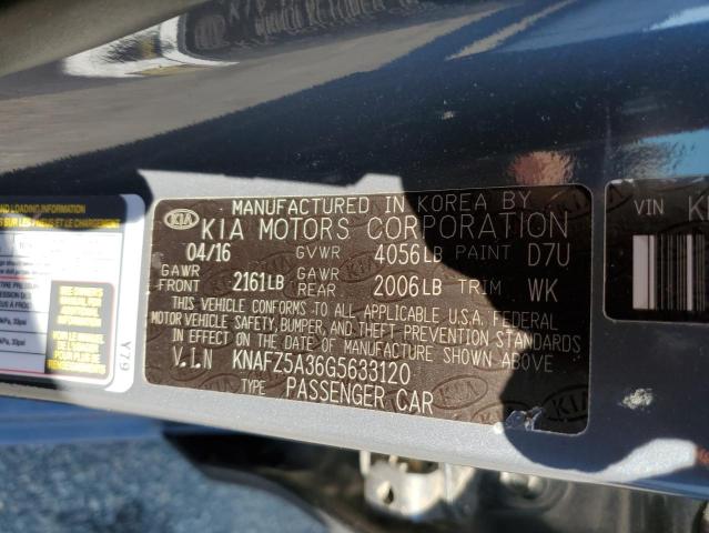 Photo 10 from auction – 2016 KIA FORTE SX with VIN KNAFZ5A36G5633120