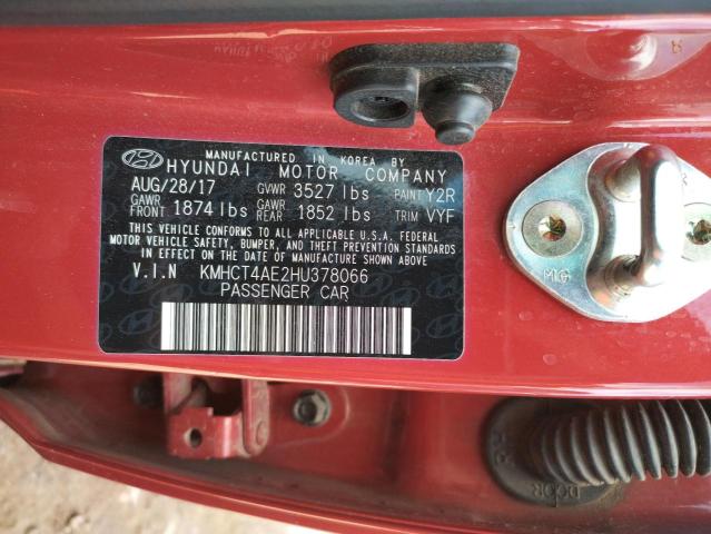 Photo 10 from auction – 2017 HYUNDAI ACCENT SE with VIN KMHCT4AE2HU378066