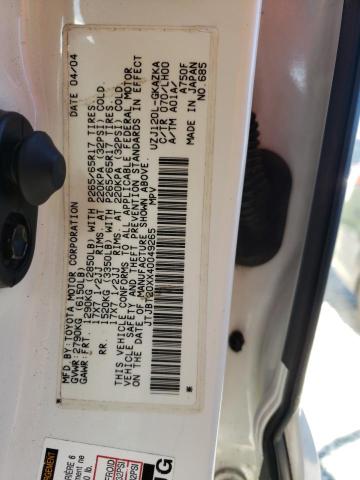 Photo 10 from auction – 2004 LEXUS GX 470 with VIN JTJBT20XX40049265