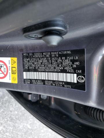 Photo 10 from auction – 2017 LEXUS ES 350 with VIN 58ABK1GG5HU038134