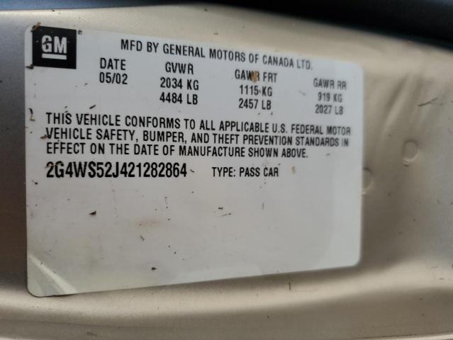 Photo 10 from auction – 2002 BUICK CENTURY CU with VIN 2G4WS52J421282864
