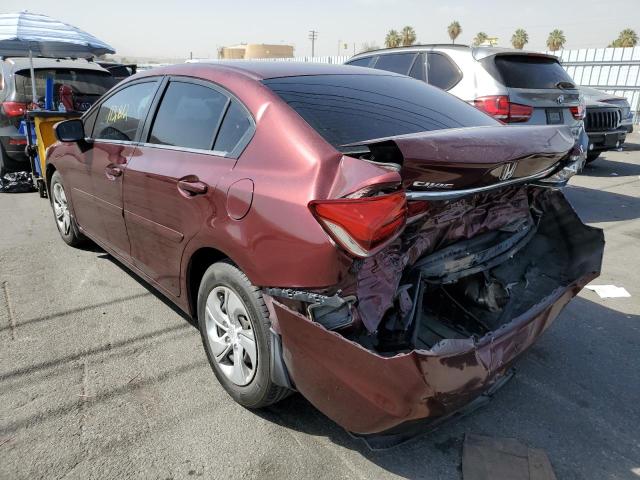 Photo 3 from auction – 2014 HONDA CIVIC LX with VIN 19XFB2F57EE213920