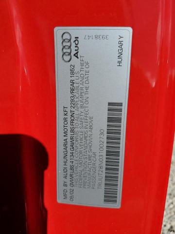Photo 10 from auction – 2003 AUDI TT QUATTRO with VIN TRUUT28N031002730