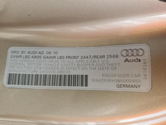 Photo 10 from auction – 2011 AUDI A5 PRESTIG with VIN WAUTFAFH3BN000950