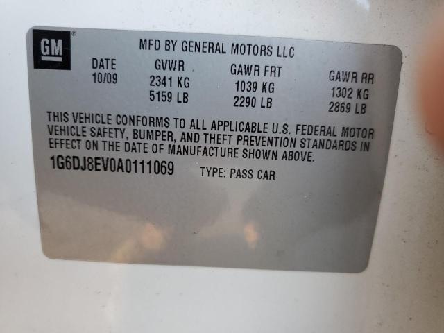 Photo 10 from auction – 2010 CADILLAC CTS PERFOR with VIN 1G6DJ8EV0A0111069