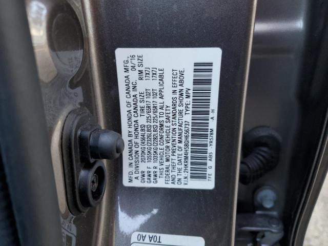 Photo 10 from auction – 2016 HONDA CR-V EX with VIN 2HKRM4H58GH656737