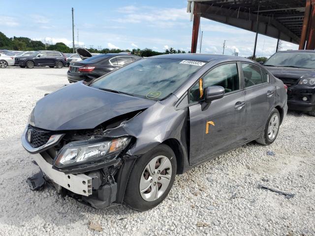 Photo 2 from auction – 2014 HONDA CIVIC LX with VIN 19XFB2F57EE258307
