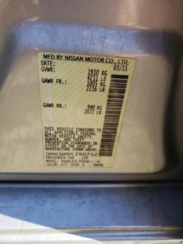 Photo 10 from auction – 2015 NISSAN ALTIMA 2.5 with VIN 1N4AL3AP6FC290752