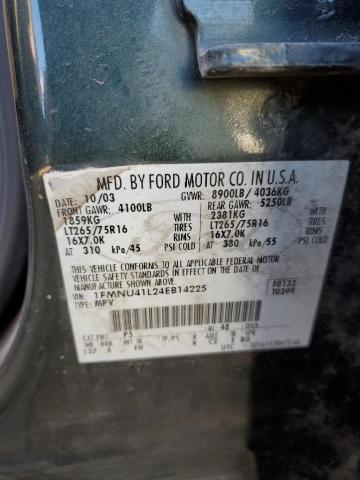 Photo 10 from auction – 2004 FORD EXCURSION with VIN 1FMNU41L24EB14225