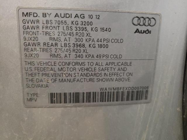 Photo 10 from auction – 2013 AUDI Q7 PRESTIG with VIN WA1VMBFEXDD007006