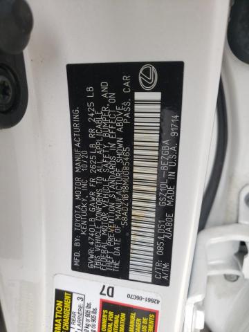 Photo 10 from auction – 2021 LEXUS ES 350 BAS with VIN 58ADZ1B18MU085465