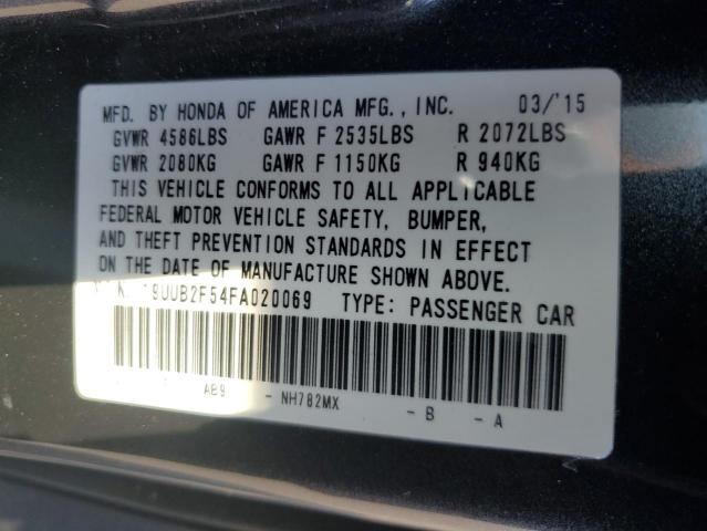 Photo 10 from auction – 2015 ACURA TLX TECH with VIN 19UUB2F54FA020069