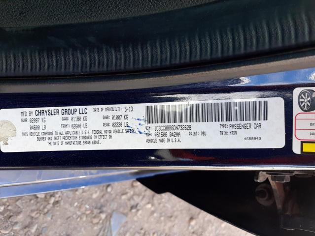 Photo 10 from auction – 2013 CHRYSLER 200 TOURIN with VIN 1C3CCBBB6DN732628